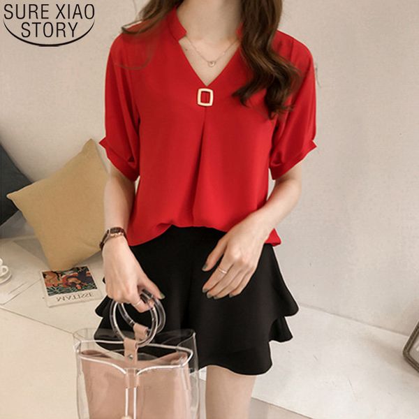 casual plus size loose s-4xl fashion summer v-neck short sleeve chiffon blouses women shirts ladies blouse 9313 210417, White
casual plus size loose s-4xl fashion summer v-neck short sleeve chiffon blouses women shirts ladies blouse 9313 210417, White