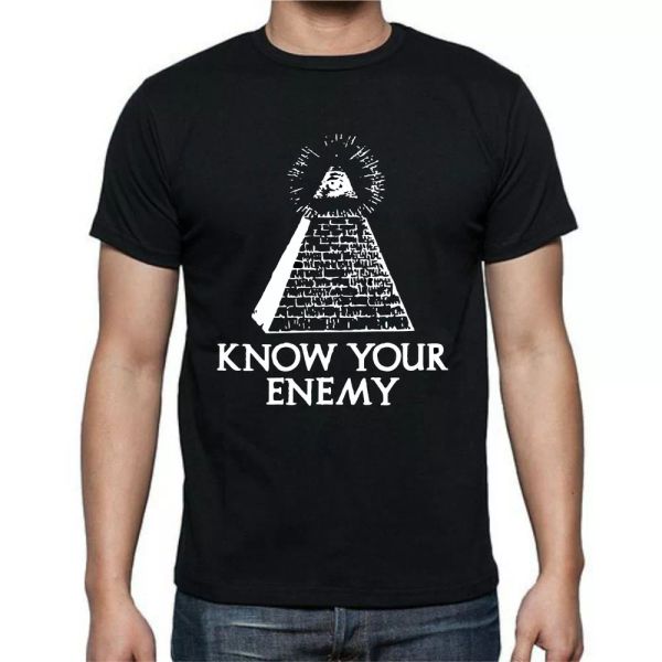 Illuminati Know Enemy Eye Triangle Secret Pyramid Inspiration Funny T shirt Tee, White;black
Illuminati Know Enemy Eye Triangle Secret Pyramid Inspiration Funny T shirt Tee, White;black