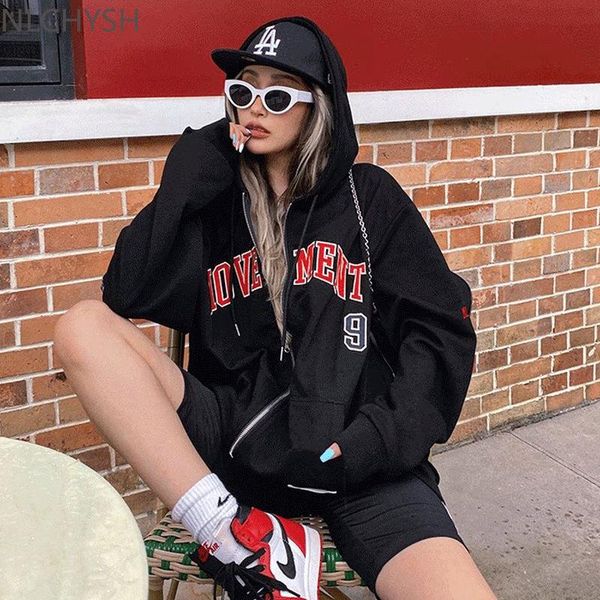 women's hoodies & sweatshirts y2k vintage oversized women harajuku zip up hooded sweatshirt long sleeve 2021 e girl clothes casual ins, Black
women's hoodies & sweatshirts y2k vintage oversized women harajuku zip up hooded sweatshirt long sleeve 2021 e girl clothes casual ins, Black