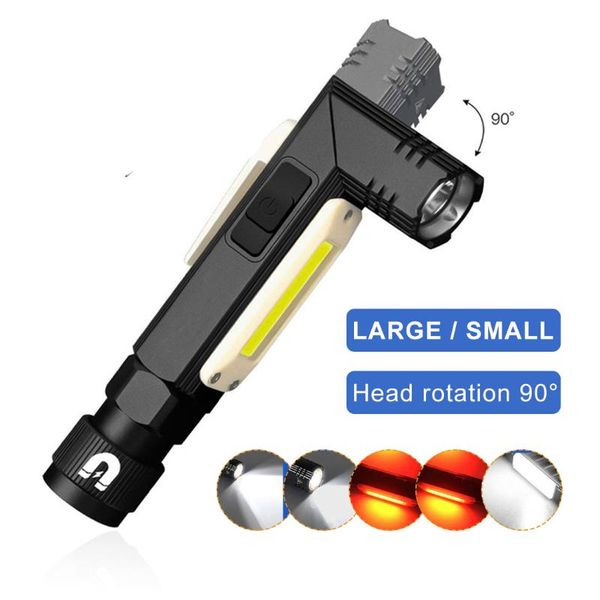 flashlights torches 15000lm handtactical dual fuel 90 degree twist rotary clip rechargeable super bright 5 modes led torch o 
flashlights torches 15000lm handtactical dual fuel 90 degree twist rotary clip rechargeable super bright 5 modes led torch o