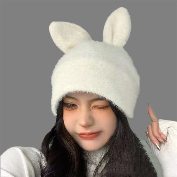 women cute bunny hat add fur lined loosely ears winter stylish wool knitted beanie s for warm cap 211119, Blue;gray
women cute bunny hat add fur lined loosely ears winter stylish wool knitted beanie s for warm cap 211119, Blue;gray