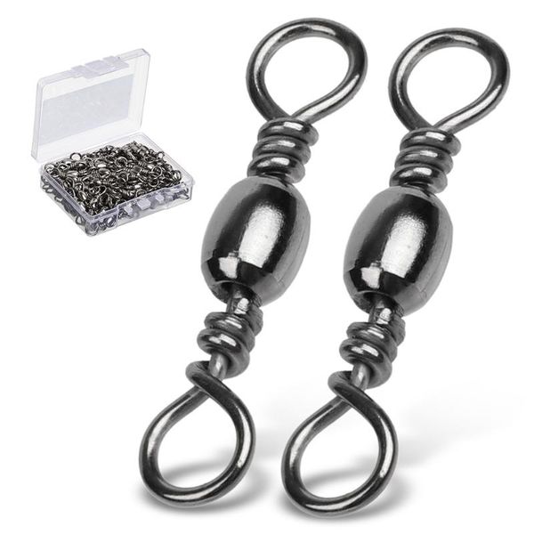 100pcs swivels rolling fishing hook connector stainless steel bearing solid ring fishhook lure fish tackle hooks
100pcs swivels rolling fishing hook connector stainless steel bearing solid ring fishhook lure fish tackle hooks