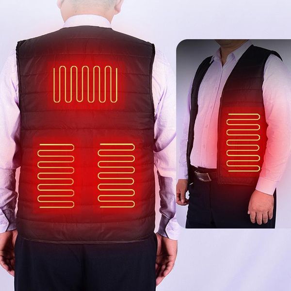 men autumn winter smart heating cotton vest usb infrared electric women outdoor flexible thermal warm jacket men's vests, Black;white
men autumn winter smart heating cotton vest usb infrared electric women outdoor flexible thermal warm jacket men's vests, Black;white