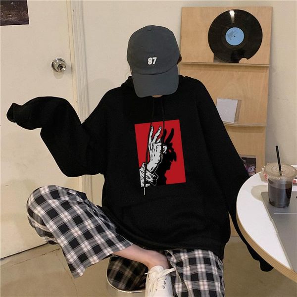 women's hoodies & sweatshirts women autumn street style hoodie chic korean harajuku preppy printed punk casual simple mujer hooded swea, Black
women's hoodies & sweatshirts women autumn street style hoodie chic korean harajuku preppy printed punk casual simple mujer hooded swea, Black