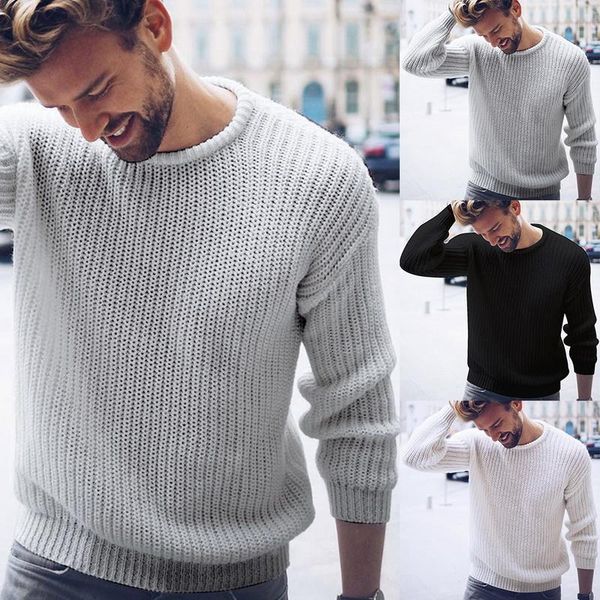 men's sweaters casual solid o neck sweater men pullover jumper for male knitted korean style clothes plus size, White;black
men's sweaters casual solid o neck sweater men pullover jumper for male knitted korean style clothes plus size, White;black