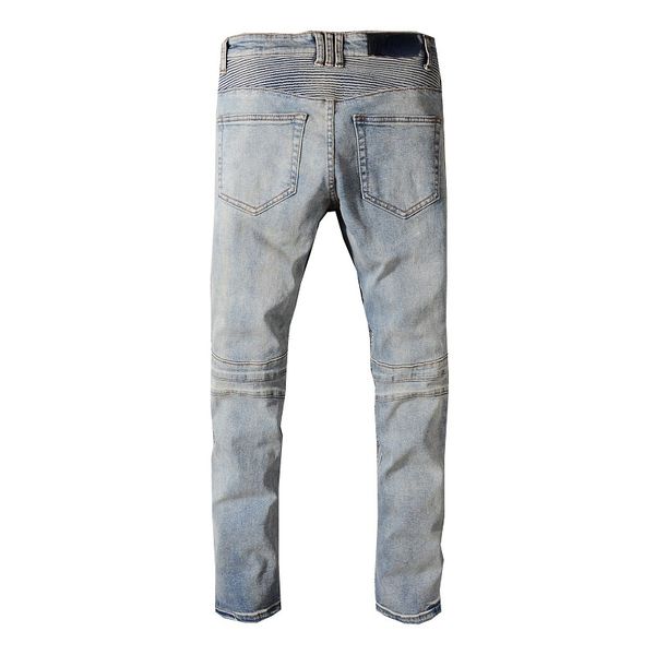 men's long slim jeans ripped hole out designer washed blue demin pants streetwear jeans trousers
men's long slim jeans ripped hole out designer washed blue demin pants streetwear jeans trousers