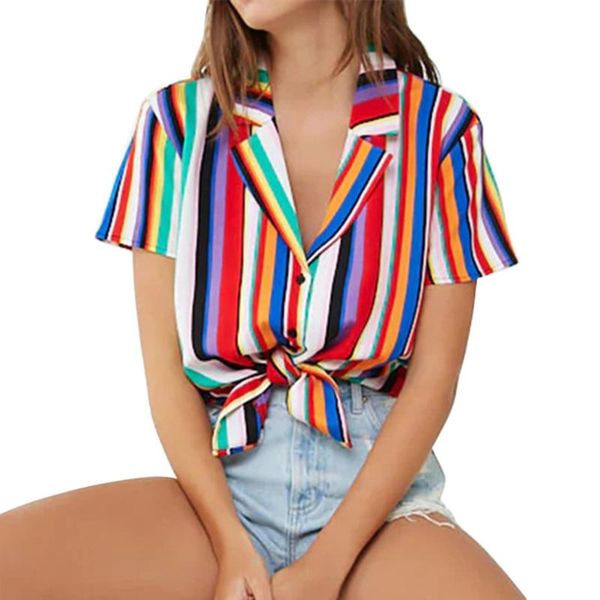 women's blouses & shirts blouse women 2021 summer short sleeve chiffon shirt striped turn down collar office casual plus size blusas, White
women's blouses & shirts blouse women 2021 summer short sleeve chiffon shirt striped turn down collar office casual plus size blusas, White