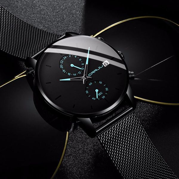 wristwatches mens watches crrju stainless steel unique casual quartz watch for men sport waterproof clock relogio masculino, Slivery;brown
wristwatches mens watches crrju stainless steel unique casual quartz watch for men sport waterproof clock relogio masculino, Slivery;brown