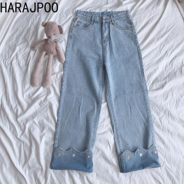 woman jeans 2021 spring lazy wind korean fashion embroidery straight retro high waist loose wide leg female pants women's, Blue
woman jeans 2021 spring lazy wind korean fashion embroidery straight retro high waist loose wide leg female pants women's, Blue