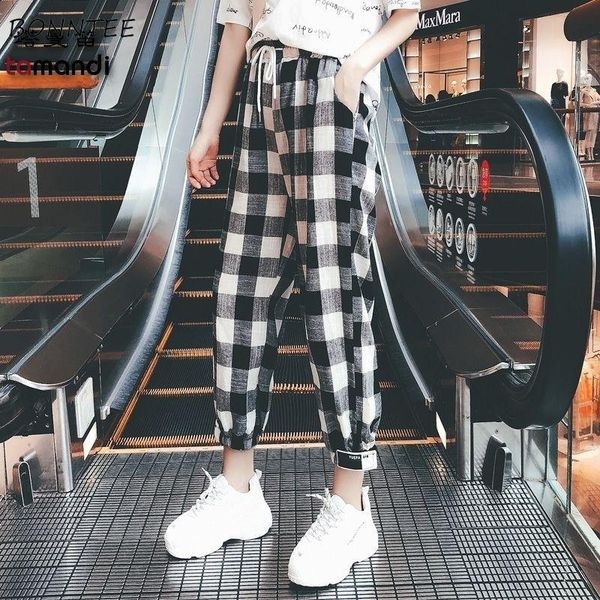 women's pants & capris women 2021 plaid students korean style leisure ankle-length loose pockets patchwork harem trousers female retro, Black;white
women's pants & capris women 2021 plaid students korean style leisure ankle-length loose pockets patchwork harem trousers female retro, Black;white