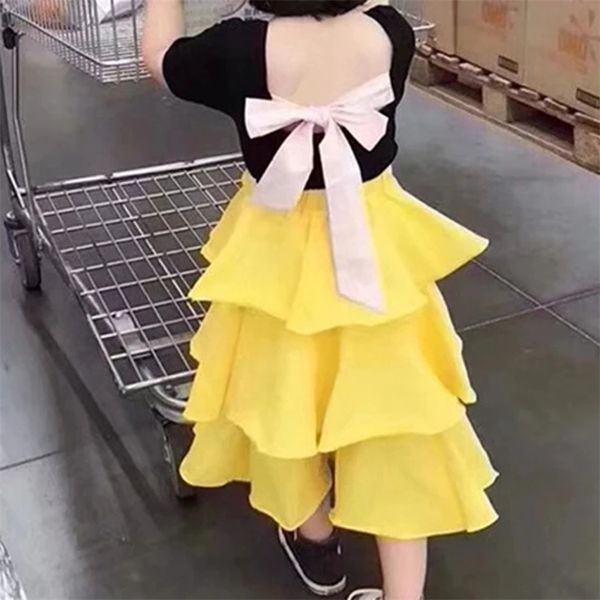 summer girls' clothing sets halter bow tie short sleevecake skirt european american baby kids clothes suit children 210625, White
summer girls' clothing sets halter bow tie short sleevecake skirt european american baby kids clothes suit children 210625, White
