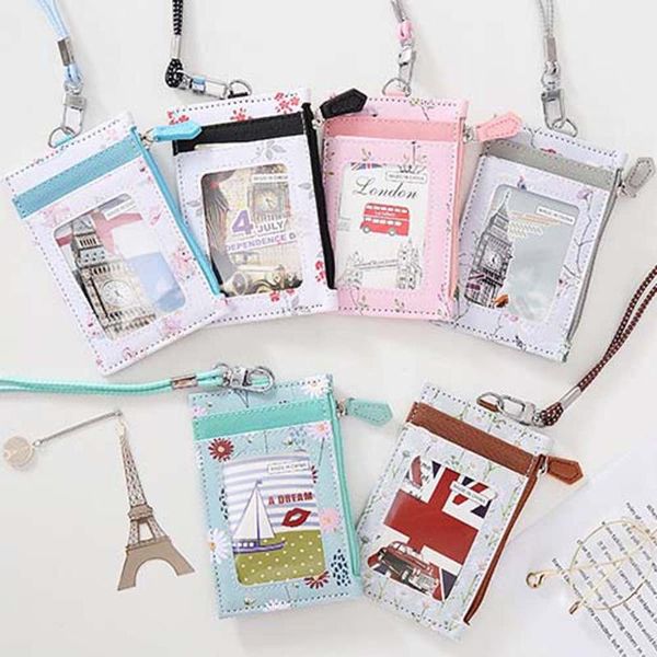 card holders 1pc cute floral portable holder women named case hang rope identity badge lanyard id ic with key chain, Brown;gray
card holders 1pc cute floral portable holder women named case hang rope identity badge lanyard id ic with key chain, Brown;gray
