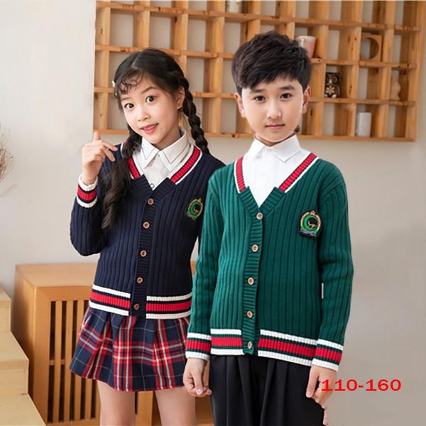 pullover boys and girls cardigan sweater coat college style children's sweaters chorus preppy kintwear school uniform for student, Blue
pullover boys and girls cardigan sweater coat college style children's sweaters chorus preppy kintwear school uniform for student, Blue