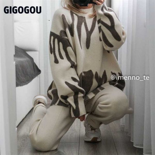 gigogou loose oversized women cashmere sweater 2/two piece harem pant suits tie dye winter knit sweater tracksuits outfits 211215, White;black
gigogou loose oversized women cashmere sweater 2/two piece harem pant suits tie dye winter knit sweater tracksuits outfits 211215, White;black