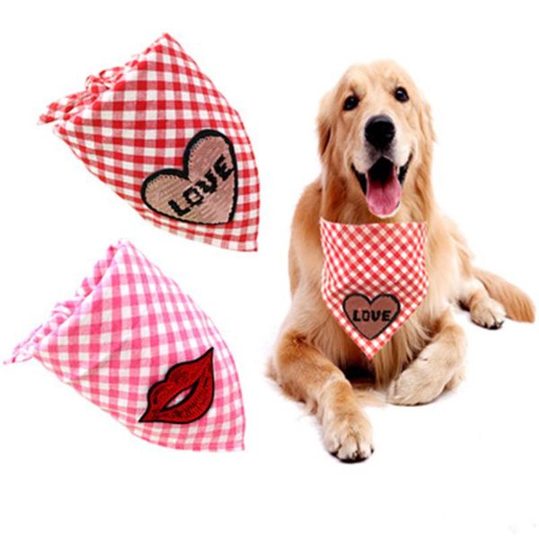 dog apparel pet grooming valentine's day holiday cotton bandana adjustable collar scarf for small medium large
dog apparel pet grooming valentine's day holiday cotton bandana adjustable collar scarf for small medium large