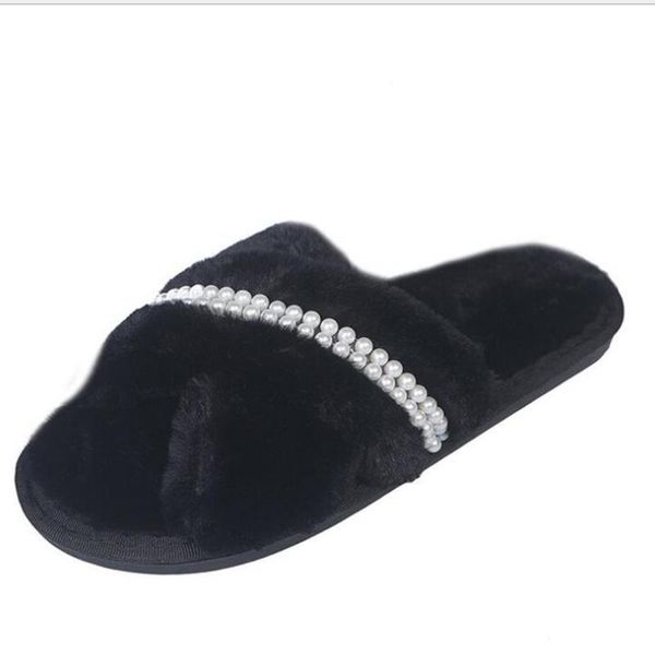 slippers women fluffy winter sandal fashion pearl cross plush open toe soft flat shoes warm slipper home female xx435, Black
slippers women fluffy winter sandal fashion pearl cross plush open toe soft flat shoes warm slipper home female xx435, Black