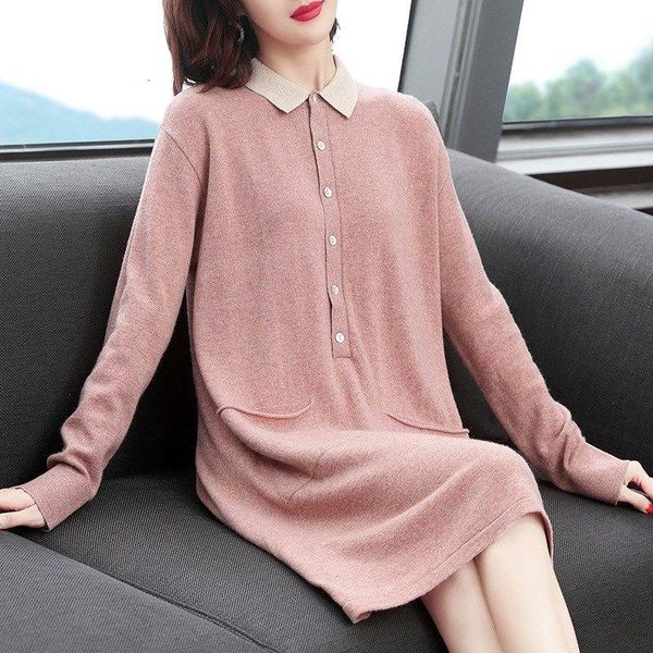 casual dresses 2021 autumn winter women's long sleeve sweater pullovers female loose knitted knee-length dress ladies solid z749, Black;gray
casual dresses 2021 autumn winter women's long sleeve sweater pullovers female loose knitted knee-length dress ladies solid z749, Black;gray