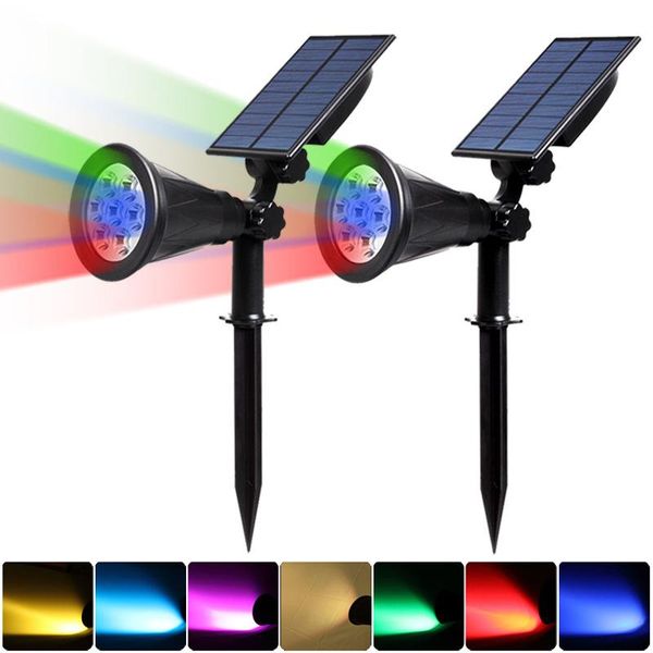 solar spotlight 7 led auto color-changing outdoor lighting powered security landscape wall light for garden lawn lamps
solar spotlight 7 led auto color-changing outdoor lighting powered security landscape wall light for garden lawn lamps