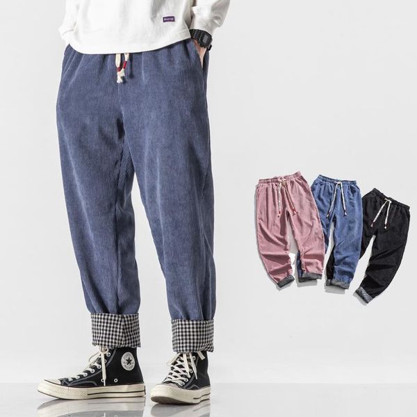 men corduroy pants loose harem trousers streetwear hip hop joggers male sweatpants harajuku style men's casual, Black
men corduroy pants loose harem trousers streetwear hip hop joggers male sweatpants harajuku style men's casual, Black