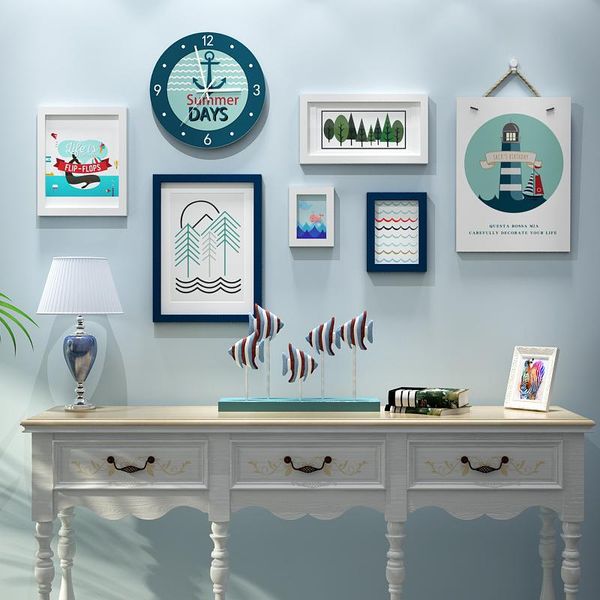 pcs/sets wooden picture po frames with wall clock home decor modern room painting art decoration wood poster frame
pcs/sets wooden picture po frames with wall clock home decor modern room painting art decoration wood poster frame