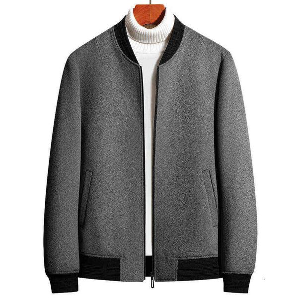 wool et 2021 autumn men's busins leisure middle-aged and youth baseball collar wool coat, Black
wool et 2021 autumn men's busins leisure middle-aged and youth baseball collar wool coat, Black