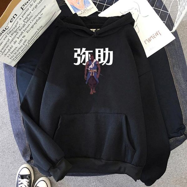 men's hoodies & sweatshirts anime yasuke hoodie men harajuku funny women ullzang japanese style boys 2021 spring sweatshirt 90s hoody, Black
men's hoodies & sweatshirts anime yasuke hoodie men harajuku funny women ullzang japanese style boys 2021 spring sweatshirt 90s hoody, Black