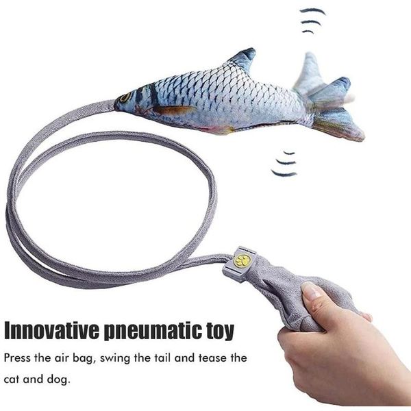 cat toys pet funny pneumatic vibrate catnip toy creative simulation swing fish stick beating manual control wiggle tail
cat toys pet funny pneumatic vibrate catnip toy creative simulation swing fish stick beating manual control wiggle tail
