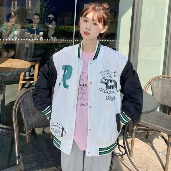 women's jackets spring jacket autumn oversized coat for women 2021 varsity baseball slim fashion, Black;brown
women's jackets spring jacket autumn oversized coat for women 2021 varsity baseball slim fashion, Black;brown