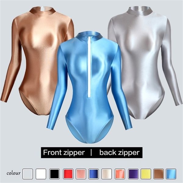 xckny swimsuit women tight glossy high fork long sleeve solid color t-shirt with crotch 210702, White;black
xckny swimsuit women tight glossy high fork long sleeve solid color t-shirt with crotch 210702, White;black
