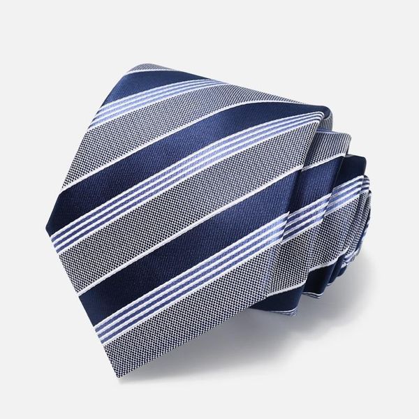 2020 designer new fashion dark blue wide striped gray 8cm ties for men necktie business formal suit with gift box1, Black;gray
2020 designer new fashion dark blue wide striped gray 8cm ties for men necktie business formal suit with gift box1, Black;gray