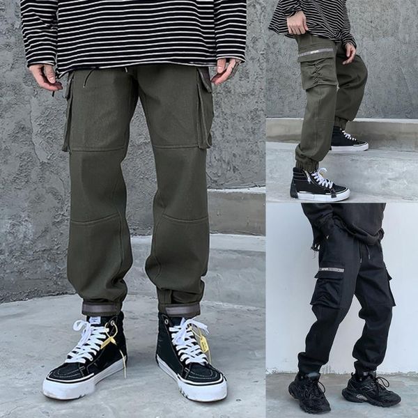 streetwear pantalones hombre cargo pants men european and american street fashion solid color overalls trousers pant sweatpants men's, Black
streetwear pantalones hombre cargo pants men european and american street fashion solid color overalls trousers pant sweatpants men's, Black