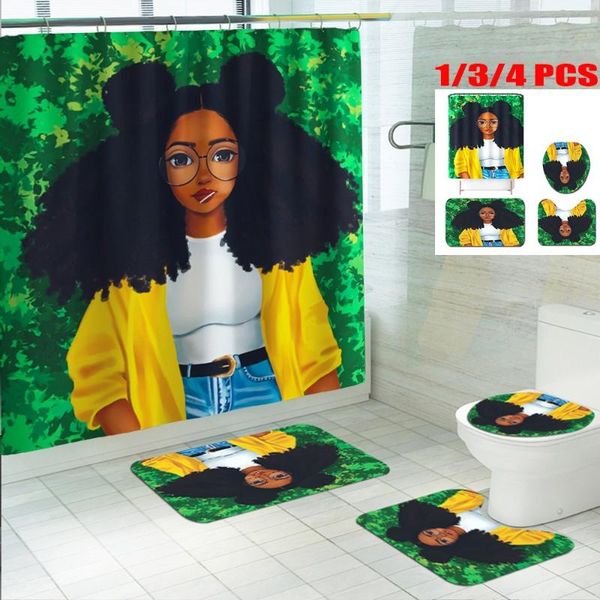 fashionable and cool girl print bathroom four-piece set,suitable for every scene of the bathroom, is essential family shower curtains
fashionable and cool girl print bathroom four-piece set,suitable for every scene of the bathroom, is essential family shower curtains