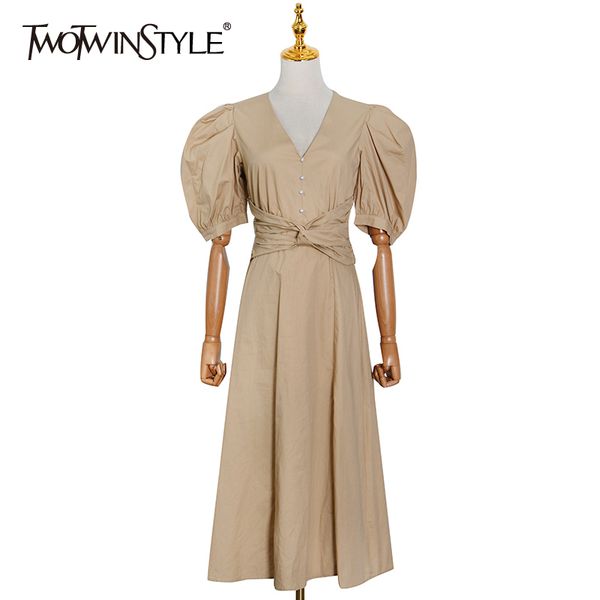 casual khaki hollow out dress for women v neck puff short sleeve high waist side split maxi dresses female new 210428, Black;gray
casual khaki hollow out dress for women v neck puff short sleeve high waist side split maxi dresses female new 210428, Black;gray