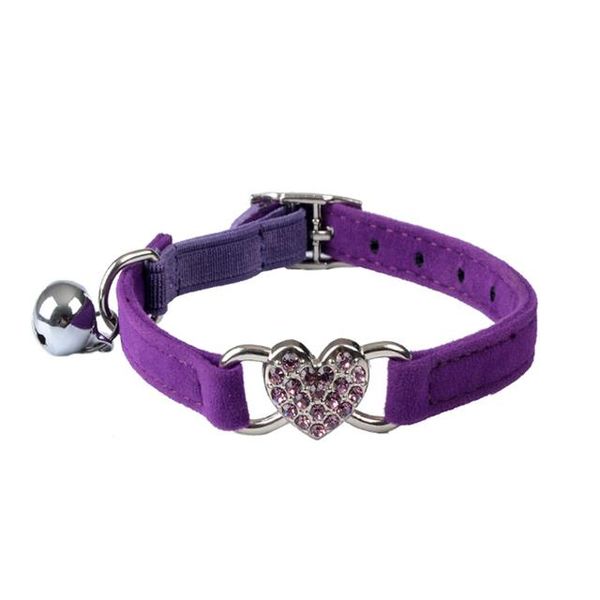 cat collars & leads rhinestones heart collar puppies dog safety elastic adjustable charm and bell soft velvet material 5 colors
cat collars & leads rhinestones heart collar puppies dog safety elastic adjustable charm and bell soft velvet material 5 colors