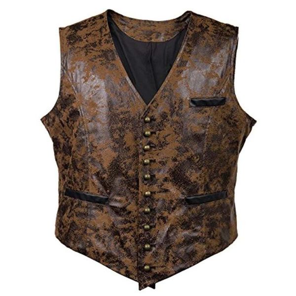 men' tank mens wet look faux leather jacket fashion v neck single breasted vest casual sleeveless buckle decor waistcoat, White;black
men' tank mens wet look faux leather jacket fashion v neck single breasted vest casual sleeveless buckle decor waistcoat, White;black
