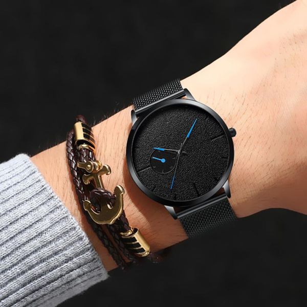 wristwatches men watches casual ultra thin minimalism brand quartz simple blue pointer wristwatch mesh strap business relogio masculino, Slivery;brown
wristwatches men watches casual ultra thin minimalism brand quartz simple blue pointer wristwatch mesh strap business relogio masculino, Slivery;brown