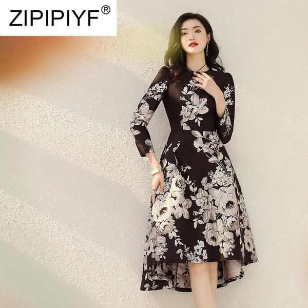 casual dresses 2021 spring women fashion jacquard dress o-neck long sleeve knee-length asymmetrical elegant y141, Black;gray
casual dresses 2021 spring women fashion jacquard dress o-neck long sleeve knee-length asymmetrical elegant y141, Black;gray
