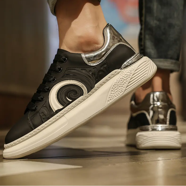 2022 new spring men's fashion small white shoes round head thick bottom multifunctional fashion net red casual hm245, Black
2022 new spring men's fashion small white shoes round head thick bottom multifunctional fashion net red casual hm245, Black