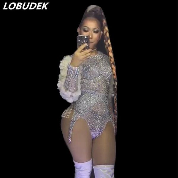 occident nightclub bar female stage wear silver crystals pearl petal sleeve bodysuit jazz dance team costume singer outfit women's jump, Black;white
occident nightclub bar female stage wear silver crystals pearl petal sleeve bodysuit jazz dance team costume singer outfit women's jump, Black;white