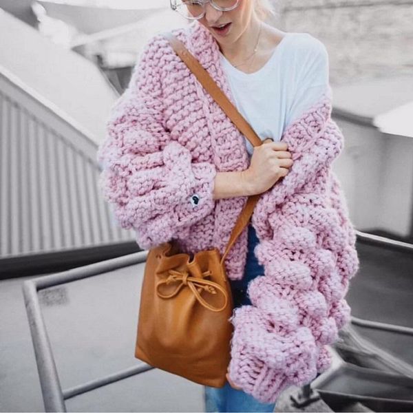 women's sweaters 2021 fashion thick cardigan women winter long sleeve knitted sweater pink ladies cardigans jacket clothing, White;black
women's sweaters 2021 fashion thick cardigan women winter long sleeve knitted sweater pink ladies cardigans jacket clothing, White;black