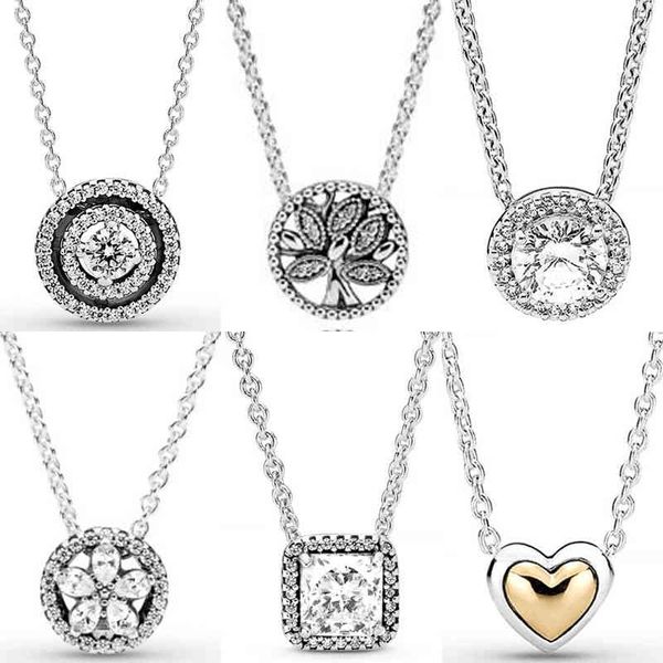 double halo copper gold heart classic elegance tree of life collier chain for pandora 925 sterling sier crown charm jewels, Silver
double halo copper gold heart classic elegance tree of life collier chain for pandora 925 sterling sier crown charm jewels, Silver