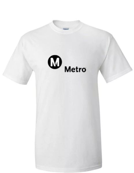 metro rail logo tee los angeles la rapid transit rail train white cotton t-shirt, White;black
metro rail logo tee los angeles la rapid transit rail train white cotton t-shirt, White;black