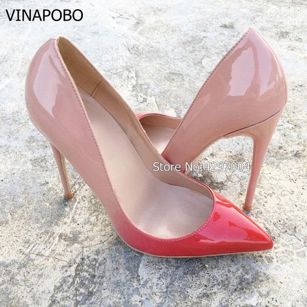 gradual red nude women pumps pointed toe high heels patent leather party wedding shoes 8 cm 12 stilettos heel dress, Black
gradual red nude women pumps pointed toe high heels patent leather party wedding shoes 8 cm 12 stilettos heel dress, Black