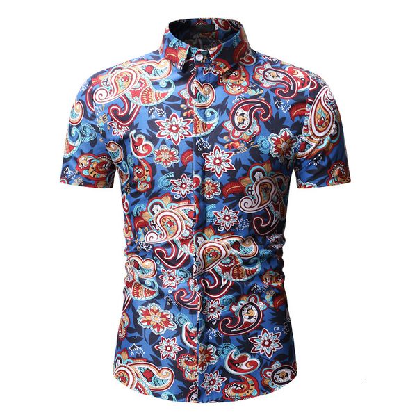 men's casual shirts will see short shirt of fine color beach paisley pattern work day-to-day graduation party disco stage, White;black
men's casual shirts will see short shirt of fine color beach paisley pattern work day-to-day graduation party disco stage, White;black