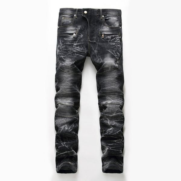 2021 mens jeans men jean hip hop street trend zipper chain decoration ripped rips stretch black fashion slim fit washed motocycle denim, Blue
2021 mens jeans men jean hip hop street trend zipper chain decoration ripped rips stretch black fashion slim fit washed motocycle denim, Blue