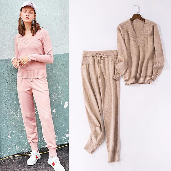 women's sweaters women sweater suit and sets casual knitted pants 2 piece set track suits woman trousers+jumper, White;black
women's sweaters women sweater suit and sets casual knitted pants 2 piece set track suits woman trousers+jumper, White;black