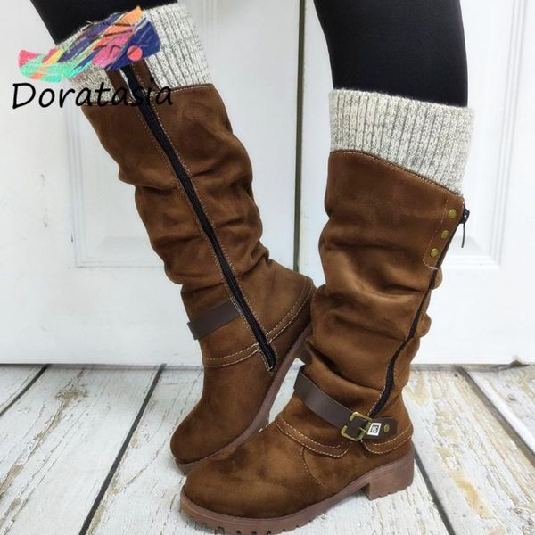 boots doratasia women solid zipper round toe shoes high-quality real pictures riding vintage winter, Black
boots doratasia women solid zipper round toe shoes high-quality real pictures riding vintage winter, Black