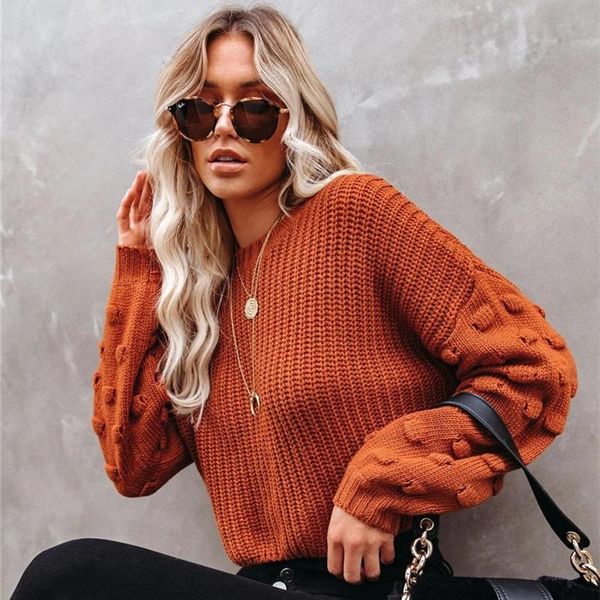 women's sweaters 2021 autumn winter knitted ribbed sweater long sleeve round neck loose casual female warm pullover, White;black 
women's sweaters 2021 autumn winter knitted ribbed sweater long sleeve round neck loose casual female warm pullover, White;black
