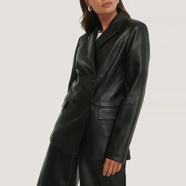 floy fashion office lady pu leather blazers women elegant double breasted slim jackets notched pockets suits ladies women's &, White;black
floy fashion office lady pu leather blazers women elegant double breasted slim jackets notched pockets suits ladies women's &, White;black