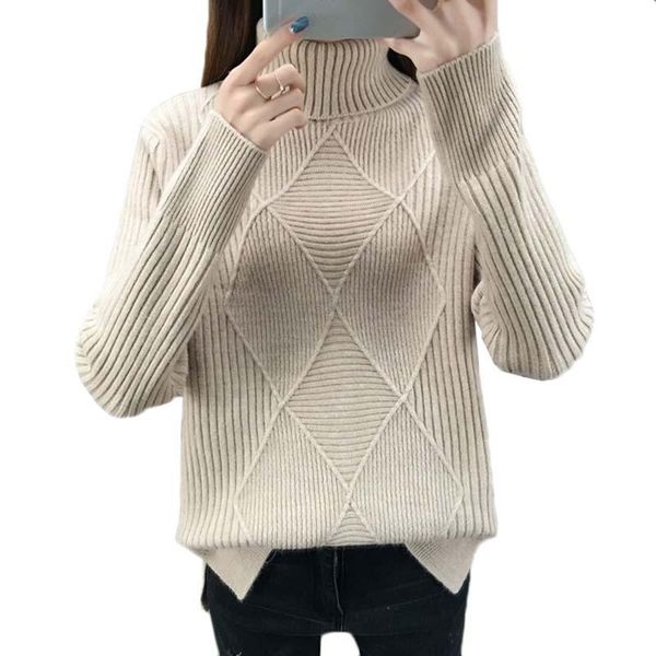 women's sweaters turtleneck sweater female solid loose high stretch knit pullover long sleeve warm women clothing bottoming shirt 972, White;black
women's sweaters turtleneck sweater female solid loose high stretch knit pullover long sleeve warm women clothing bottoming shirt 972, White;black